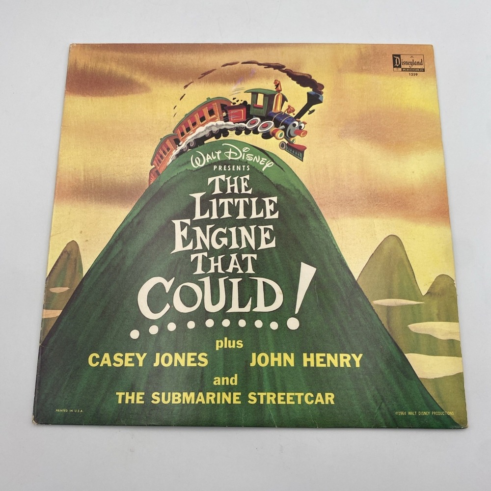Walt Disney The‎ Little Engine That Could Disneyland 1964 DQ-1259 Vintage LP